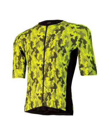 Camisa De Ciclismo Masculina Amarelo Piton Savancini (110)
