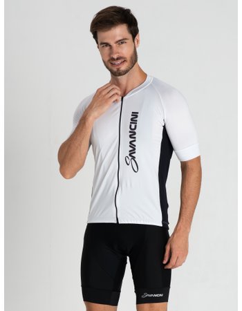 Camisa Para Ciclismo Masculina Branca Savancini Fun (1110)