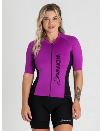 camisa para ciclismo feminina lilas savancini fun 1306